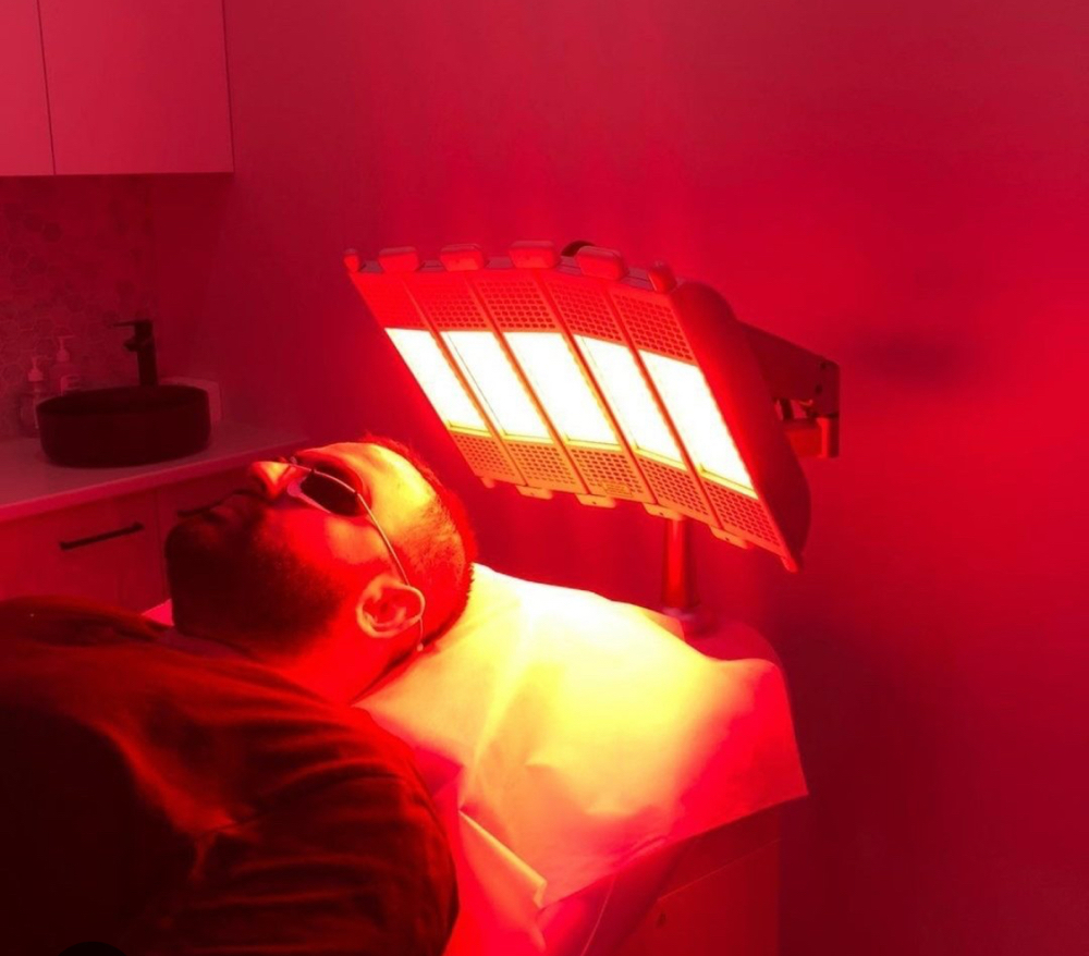 Red light therapy, scalp treeatment at Devi Studio in Surprise, AZ