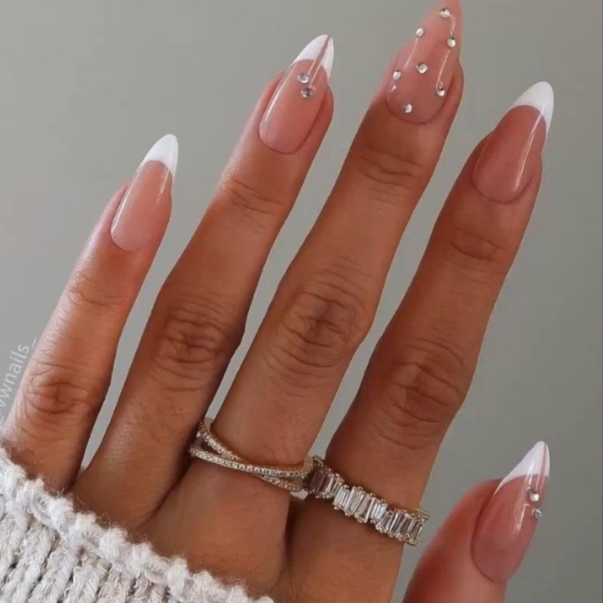 French Nails Design at Authentica Nails Salon in Cranston, RI
