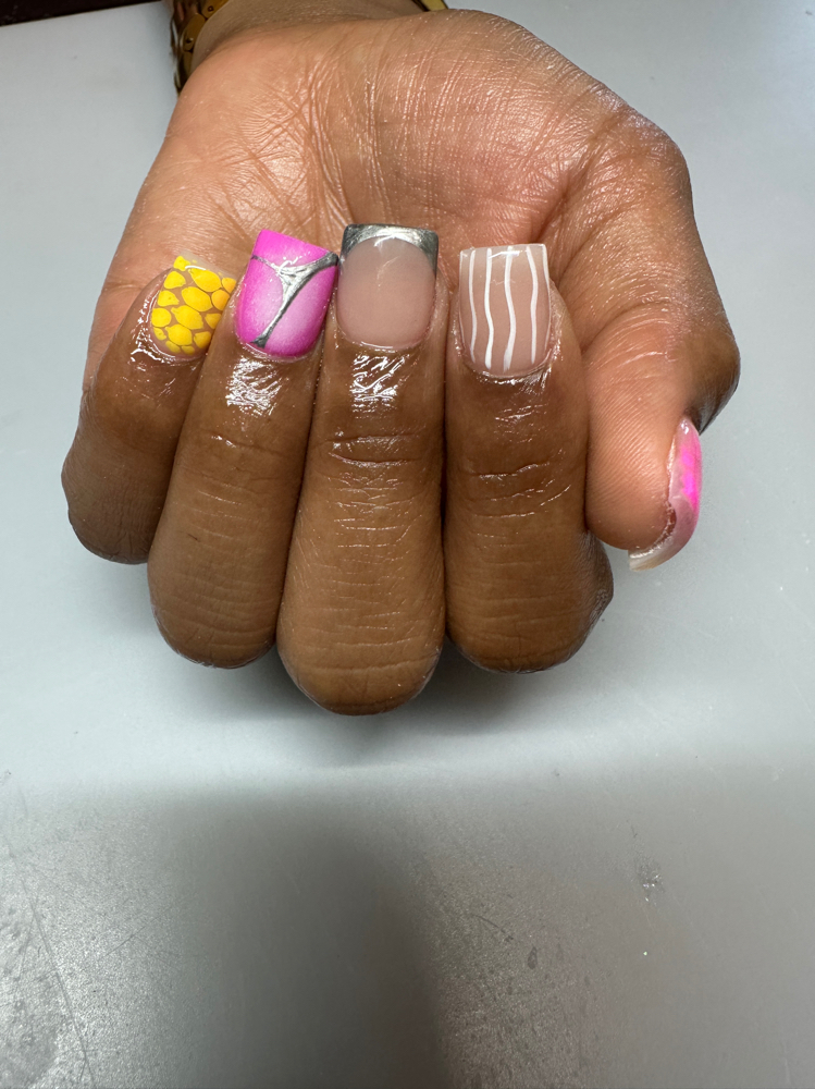 Acrylic fullset Shorties