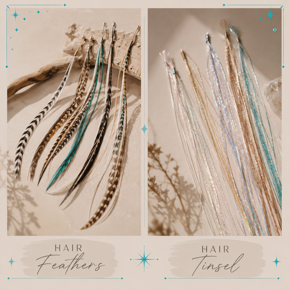 Hair Tinsel/Feathers at Wild Charme in north ogden, UT