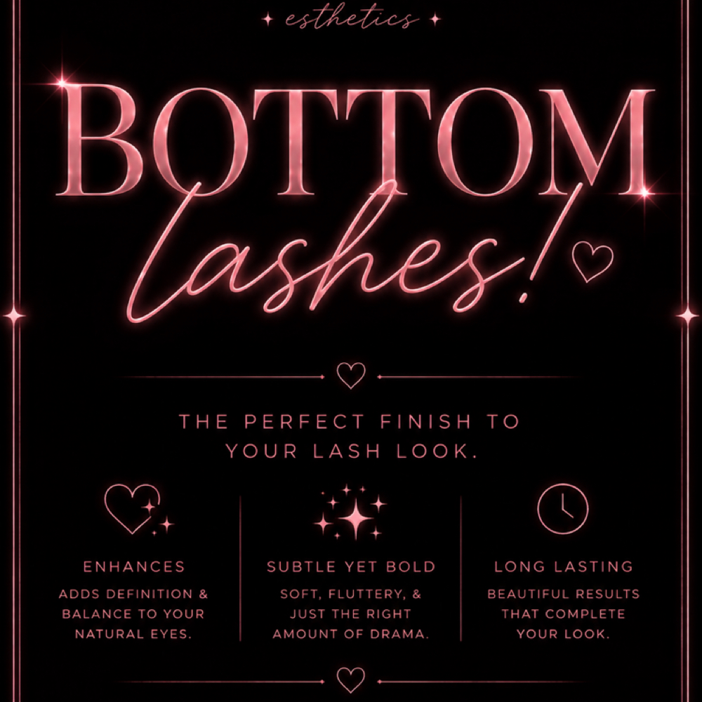 Bottom lashes at Goddess Esthetics in Bryan, TX