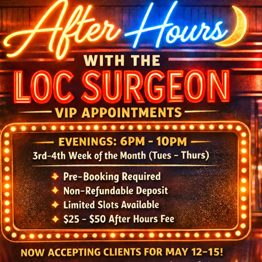 After Hours Retwist at The Loc Surgeon LLC in Summerville, SC