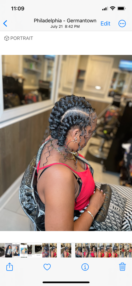4 Butterfly Goddess Braids