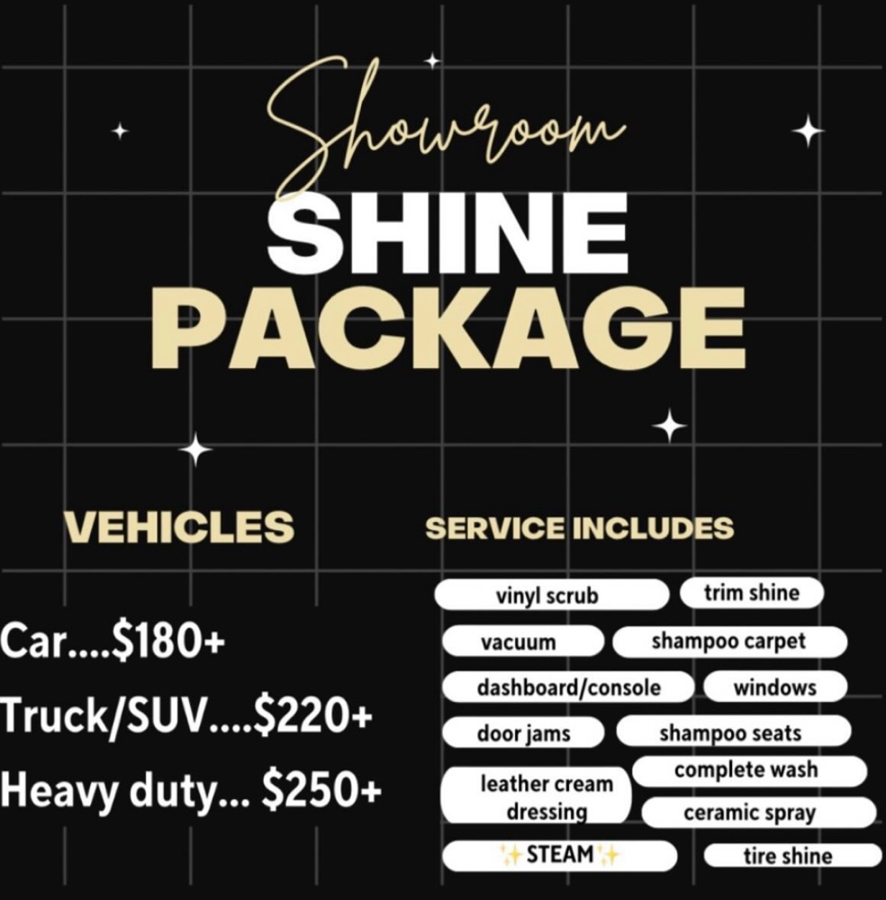 show room shine package