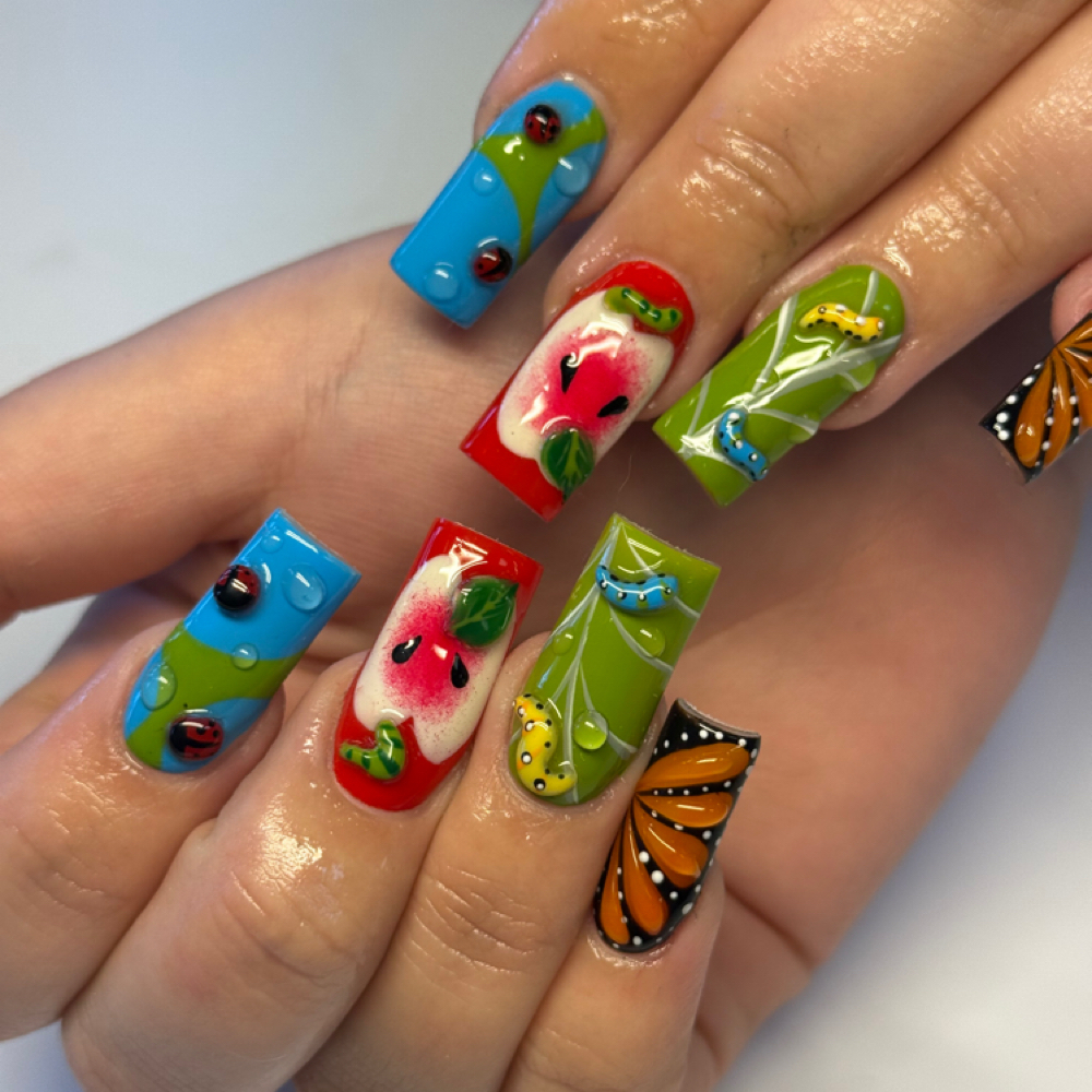 MEDIUM FULL SET at INVU Beauty Salon in Modesto, CA