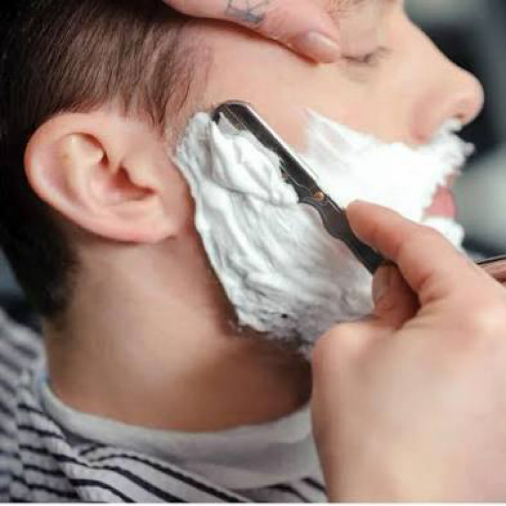 Hot Towel Full Face Shave at Shop 1921 in New Lenox, IL