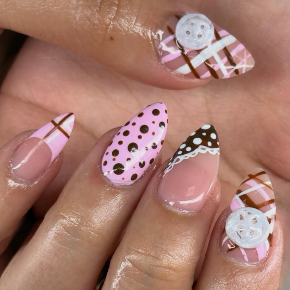Soft Gel Overlay at Barbiez Studios in Wichita, KS