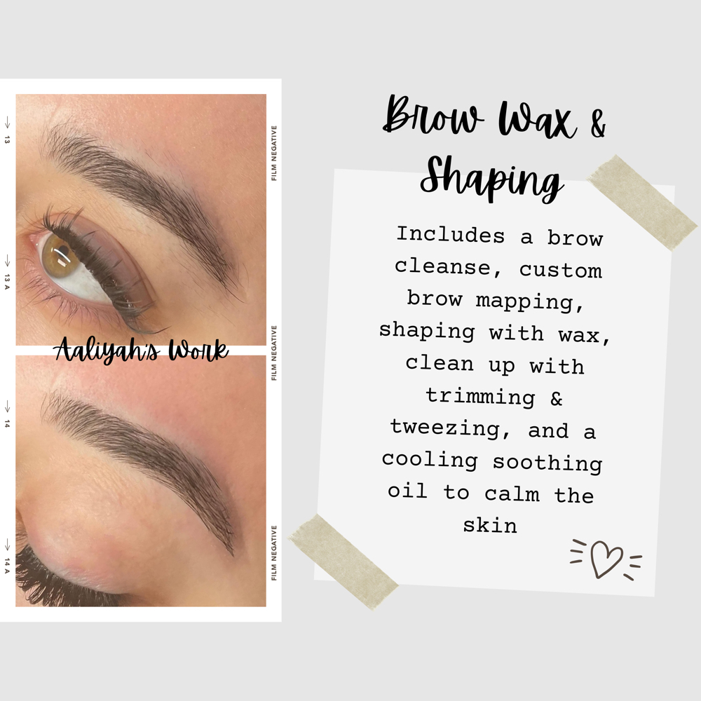 Brow Wax & Shaping (Aaliyah)