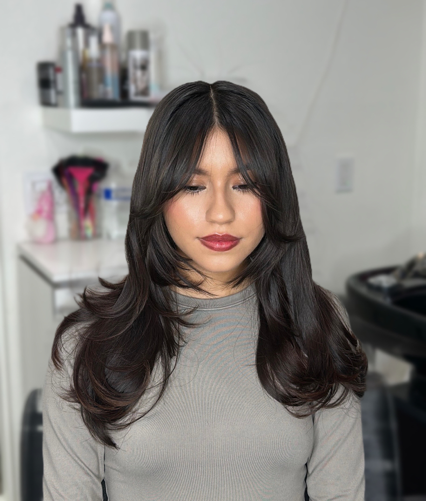 Add On Haircut to Color Service