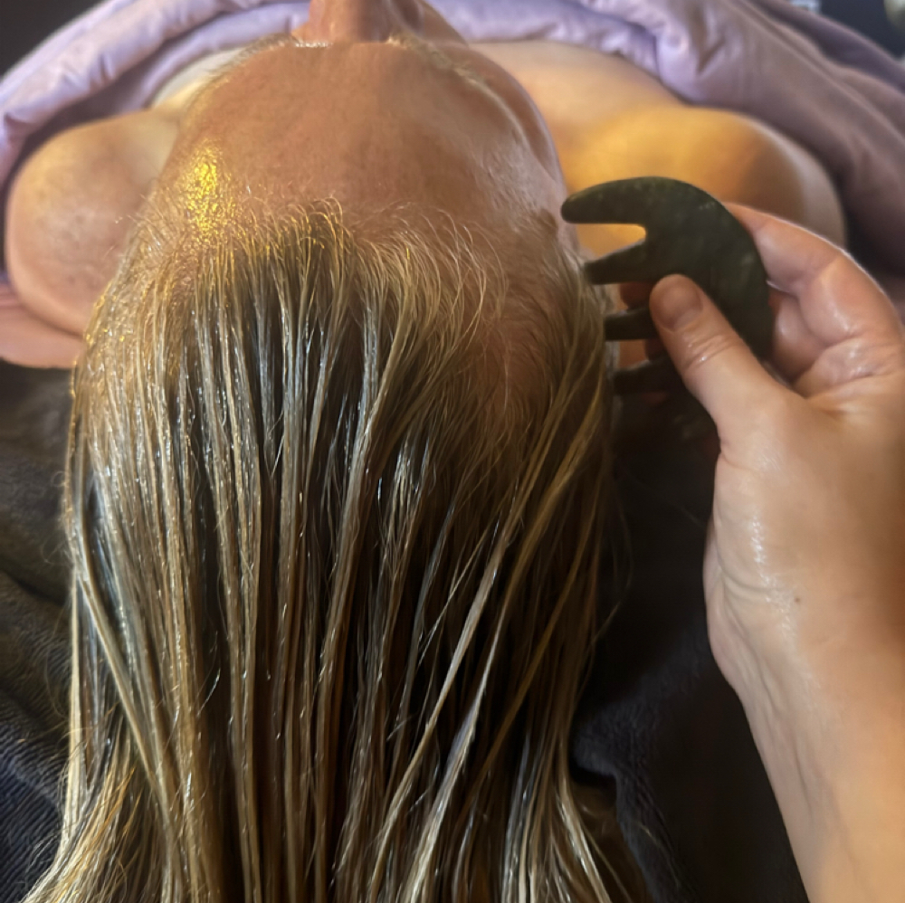 Hot Oil Scalp Massage Facial Add-on at Alpenglow Esthetics in Nederland, CO