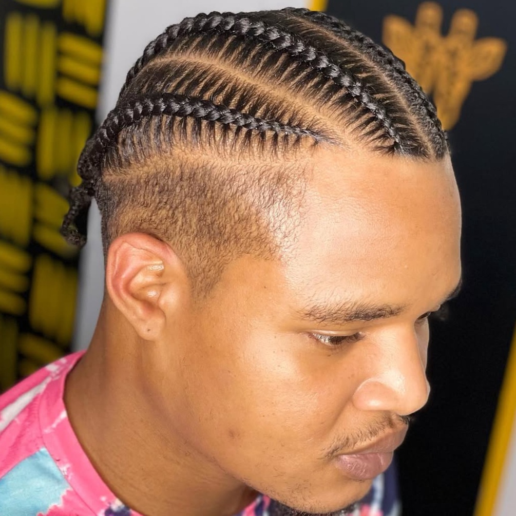 4 Scalp Braids (Natural Hair) at HALOD BEAUTY HOUSE in Jackson, MS