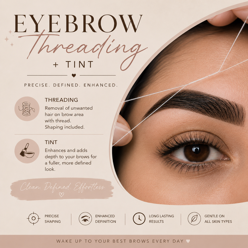 Eyebrow threading w/tint at Beauty By Meza in Spring Valley, CA