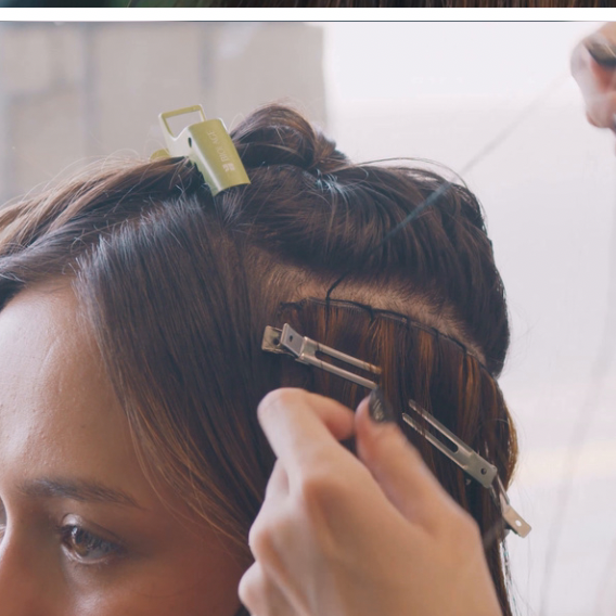THREE ROW WEFT INSTALL at Firefly Hair Company LLC in CENTENNIAL, CO