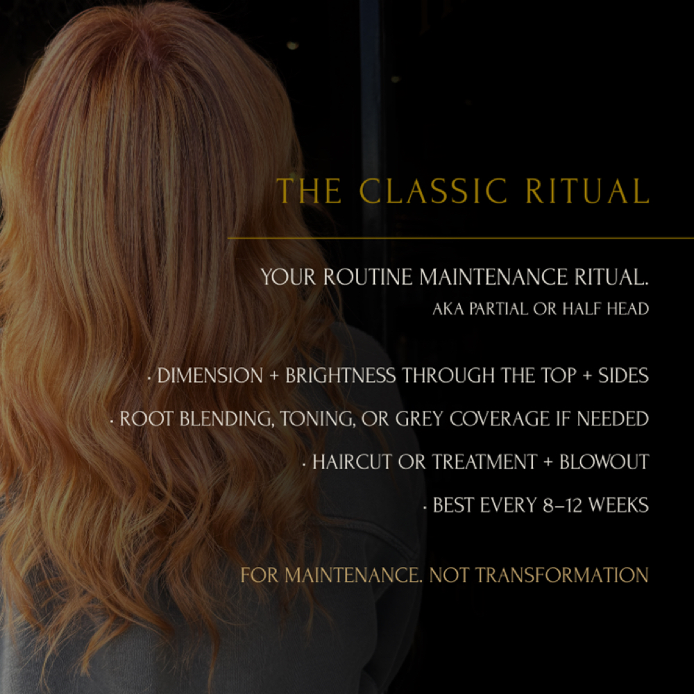 The Classic Ritual at The Mill Hair Studio in Huntington, NY