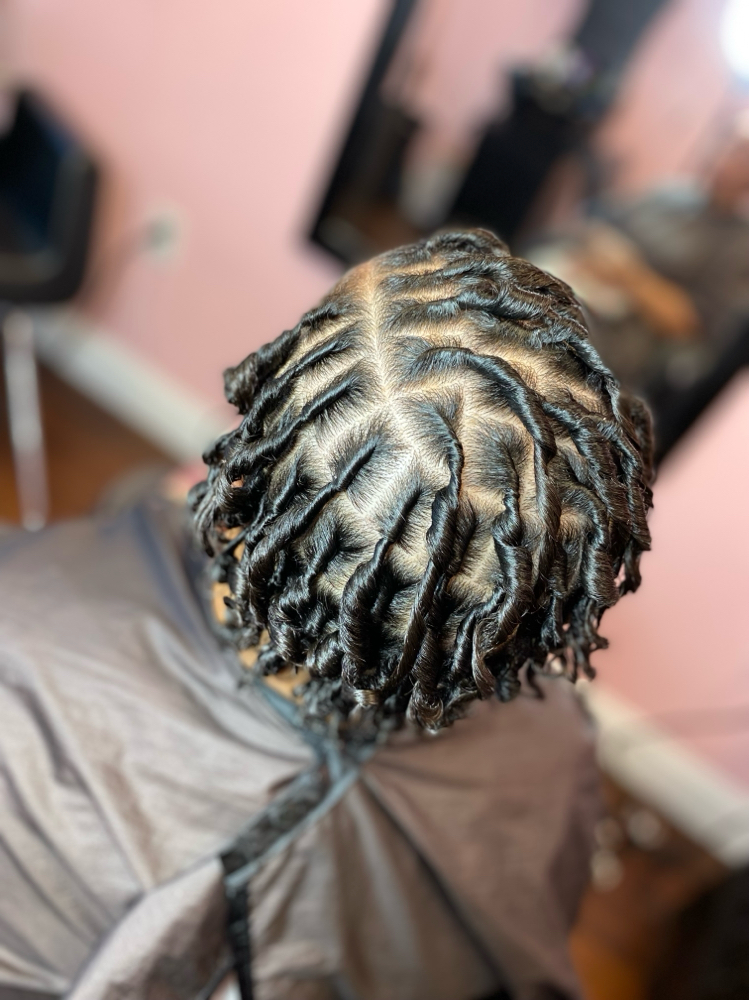 Large Starter Locs w/ Coils at LUXE HAIR CARE in Mesquite, TX