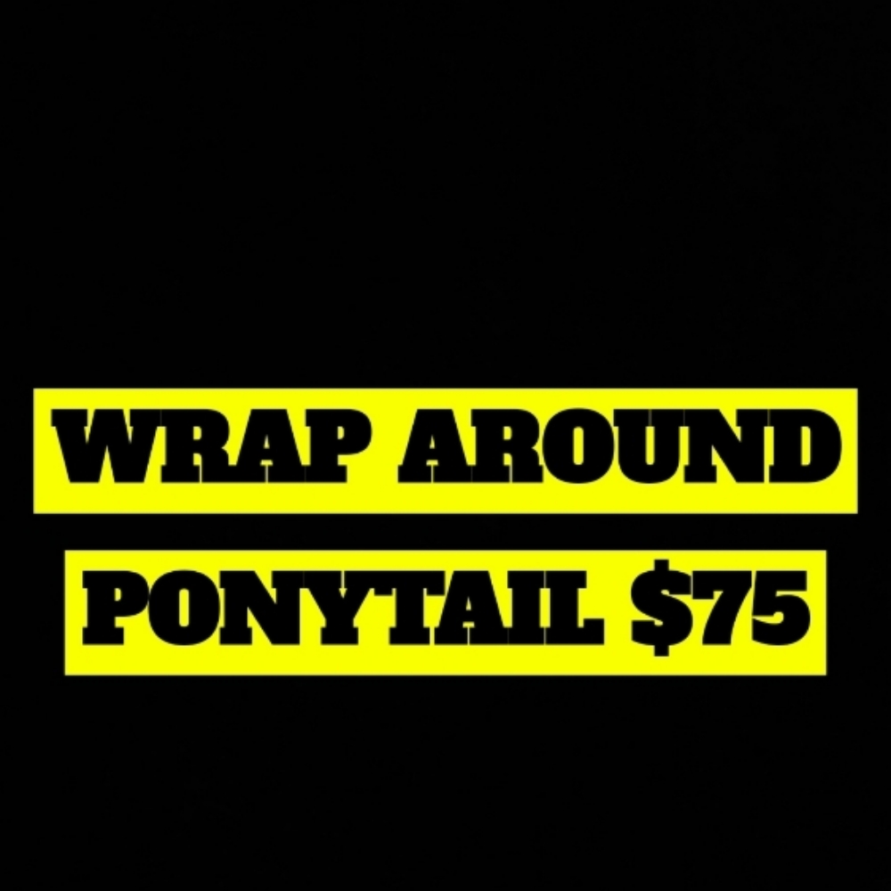 Wrap Around Ponytail at Weave King Hair Studio in Plano, TX