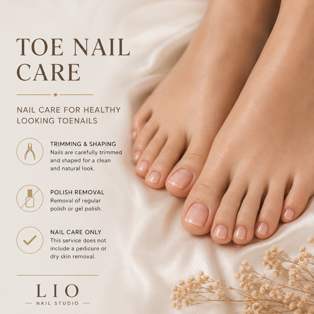 Toe Nail Care at LIO nail studio - beauty salon in Boca Raton, FL