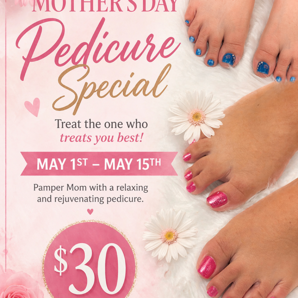 Mothers Day Special May 1st-15th at Jessica nails studio in Terre Haute, IN