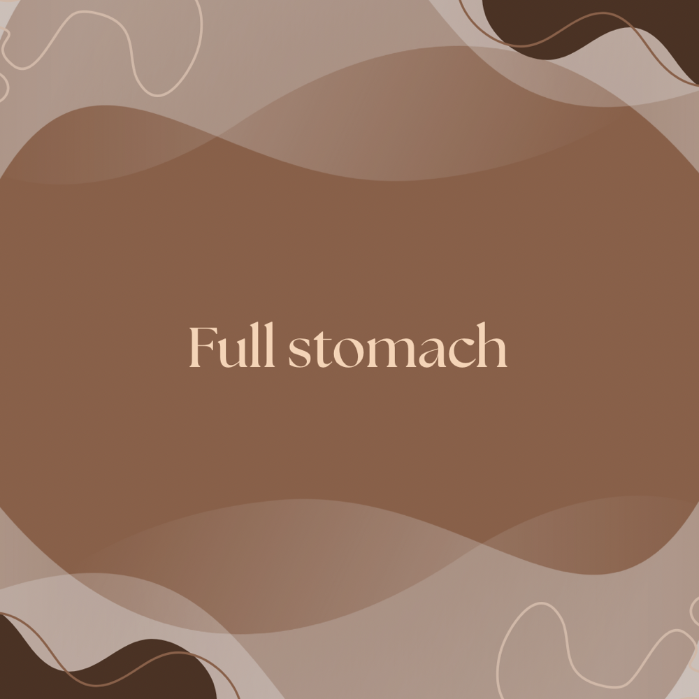 Full Stomach Wax
