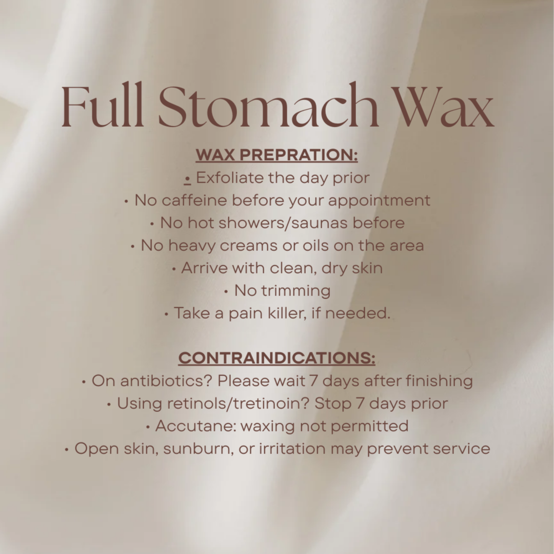 Full Stomach Wax
