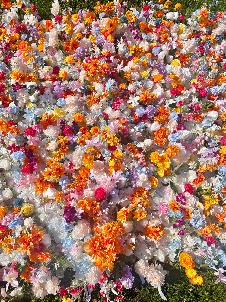 Summer Bloom Flower Wall Rental
