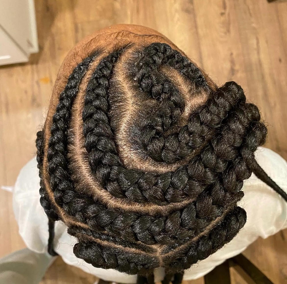 Heart Braids 💜 at Queen Of The Crown in Charlotte, NC
