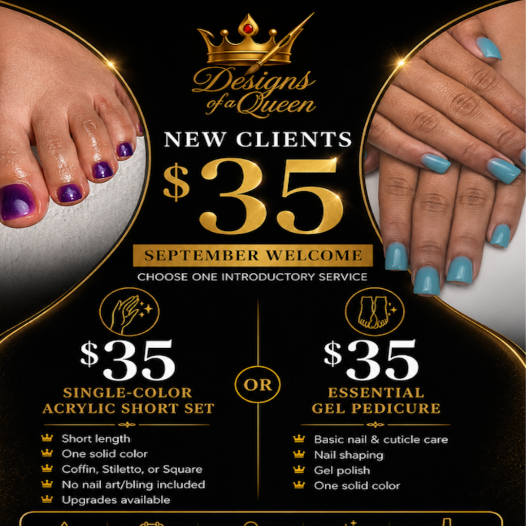 September New Client Welcome at Designs of a Queen in Brooksville, FL