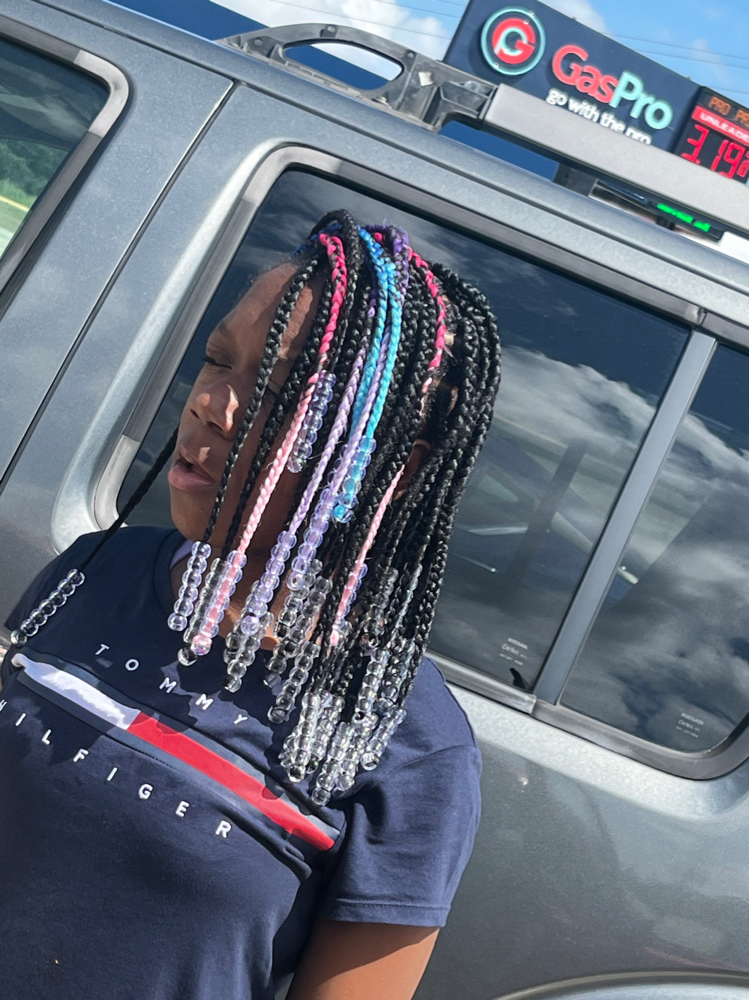 Kid Knotless With Beads 7-12yr Old
