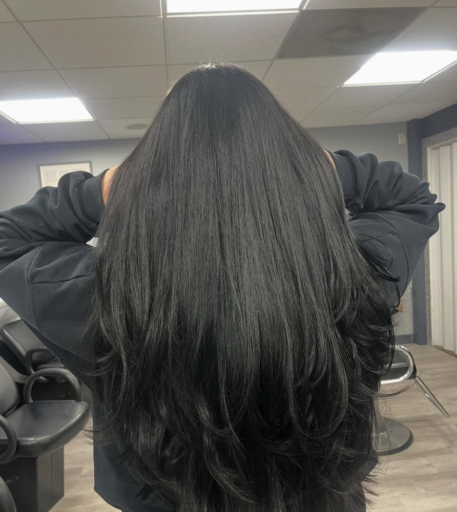 Root Retouch & Haircut
