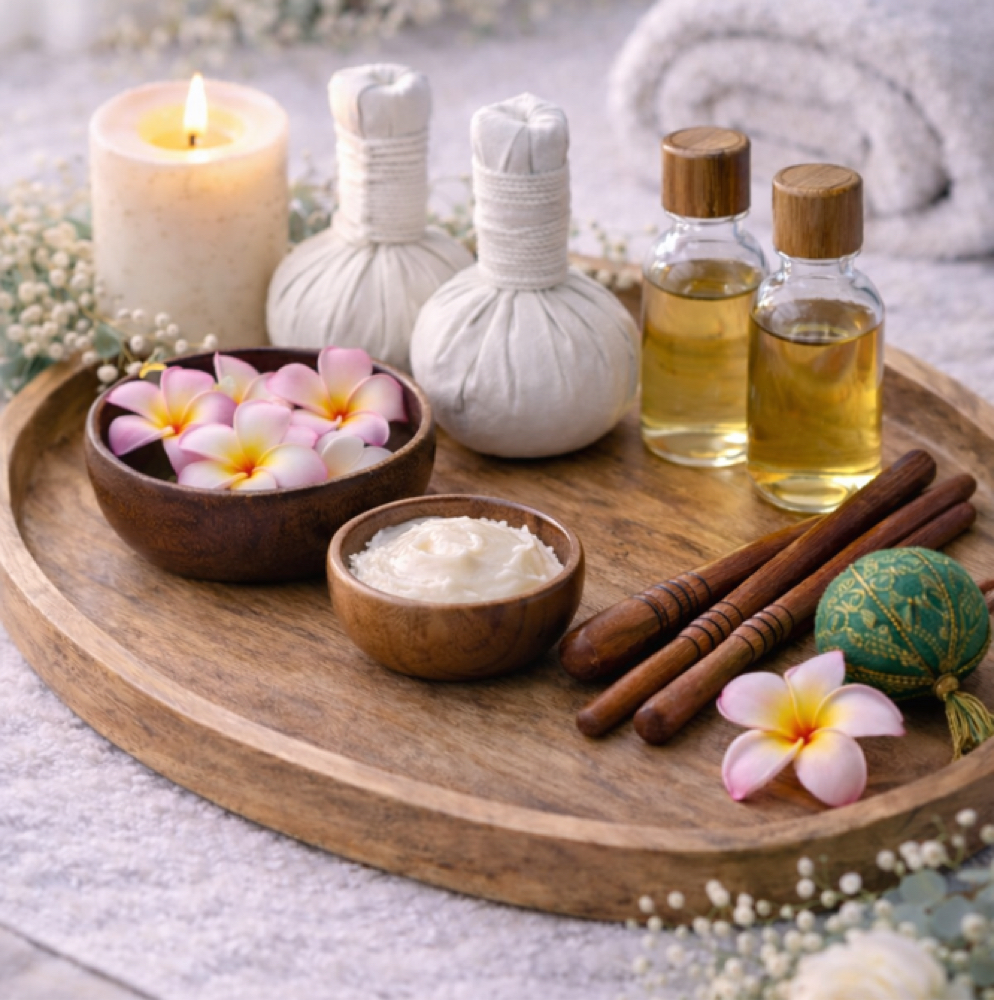 Warm Herbal Poultice Massage at Solura Beauty & Wellness in Deland, FL