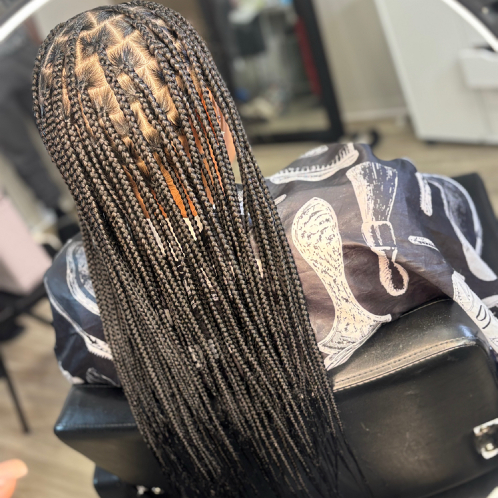 Medium Knotless Braids at The Coco Collection llc in Taylor, MI