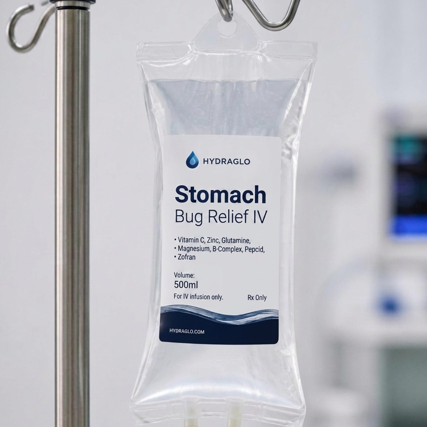 Stomach Bug Relief at Hydraglo in Sugar Hill, GA