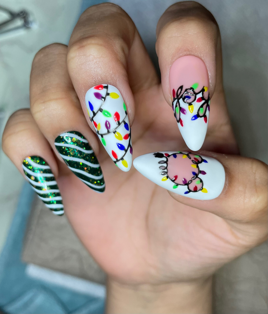 Christmas Press On Nails Set