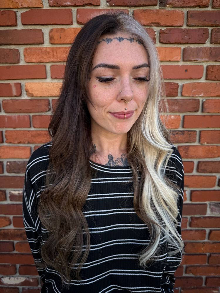 Blonde Color Blocking