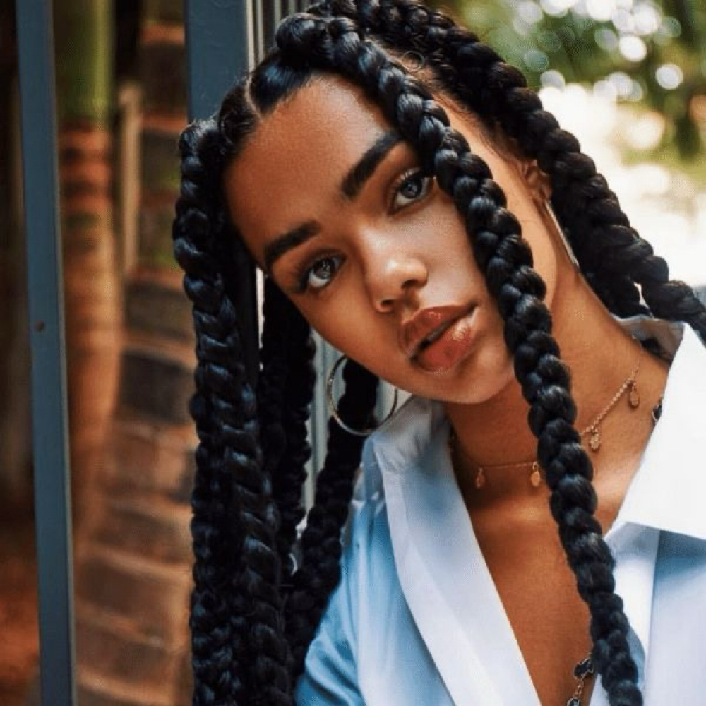 Box Braid Jumbo Knee Length