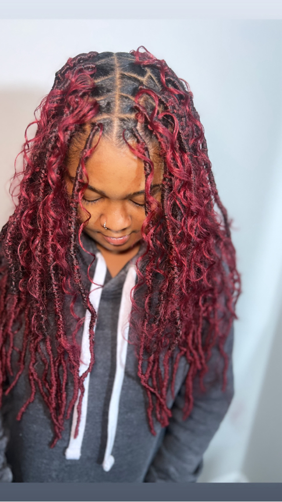 Touch Up faux Locs /soft Locs(med