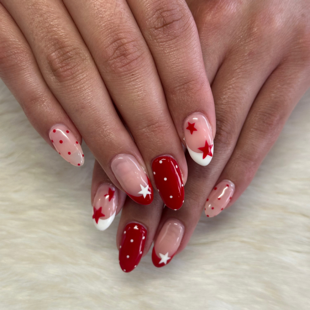 Builder Gel W/ Nail Art at K&E Nail Studio in Rapid City, SD