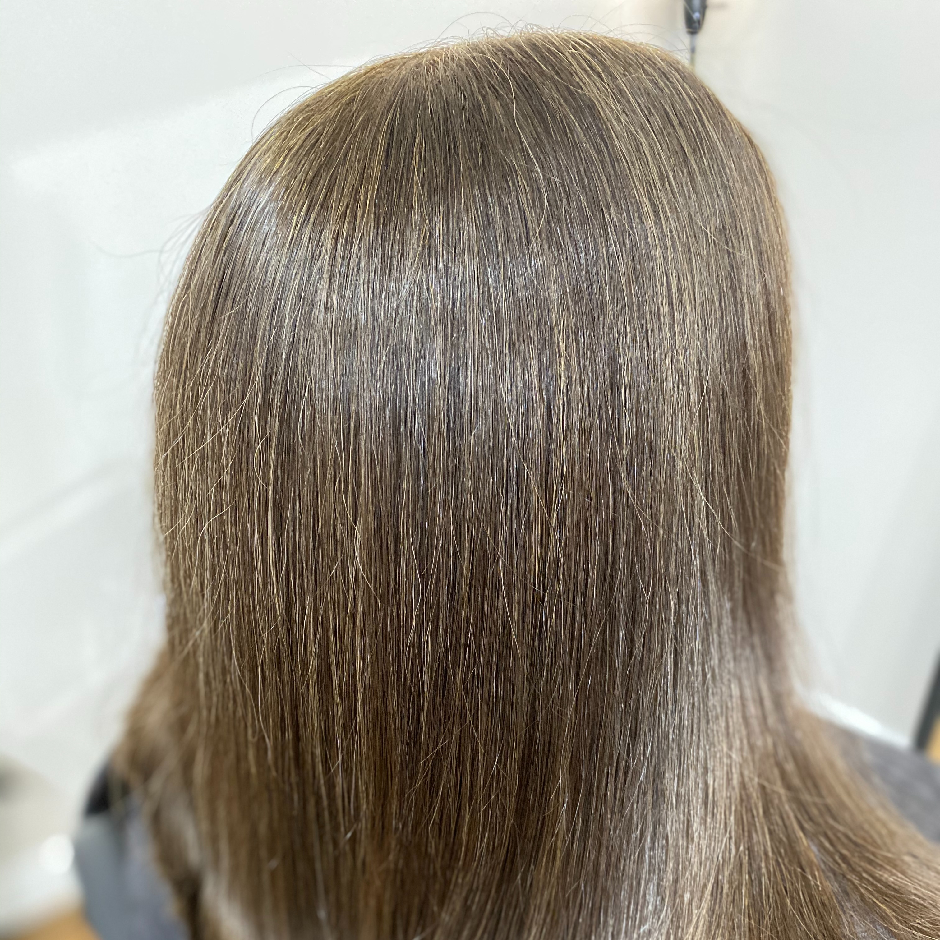 Grey Blending color glaze at Robert Sutton Salon in Hillsborough, NC