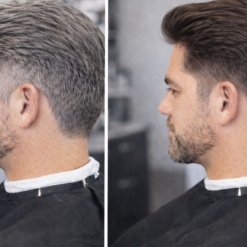 Grey Coverage/Cubrimiento de Cana at Eden Hair Co. in Arlington, TX