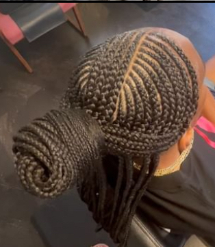 Small Fulani Braid Style