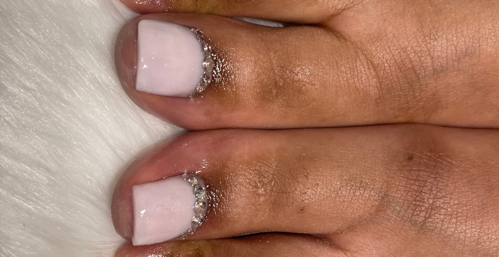 2 Acrylic Toes + Gel Polish