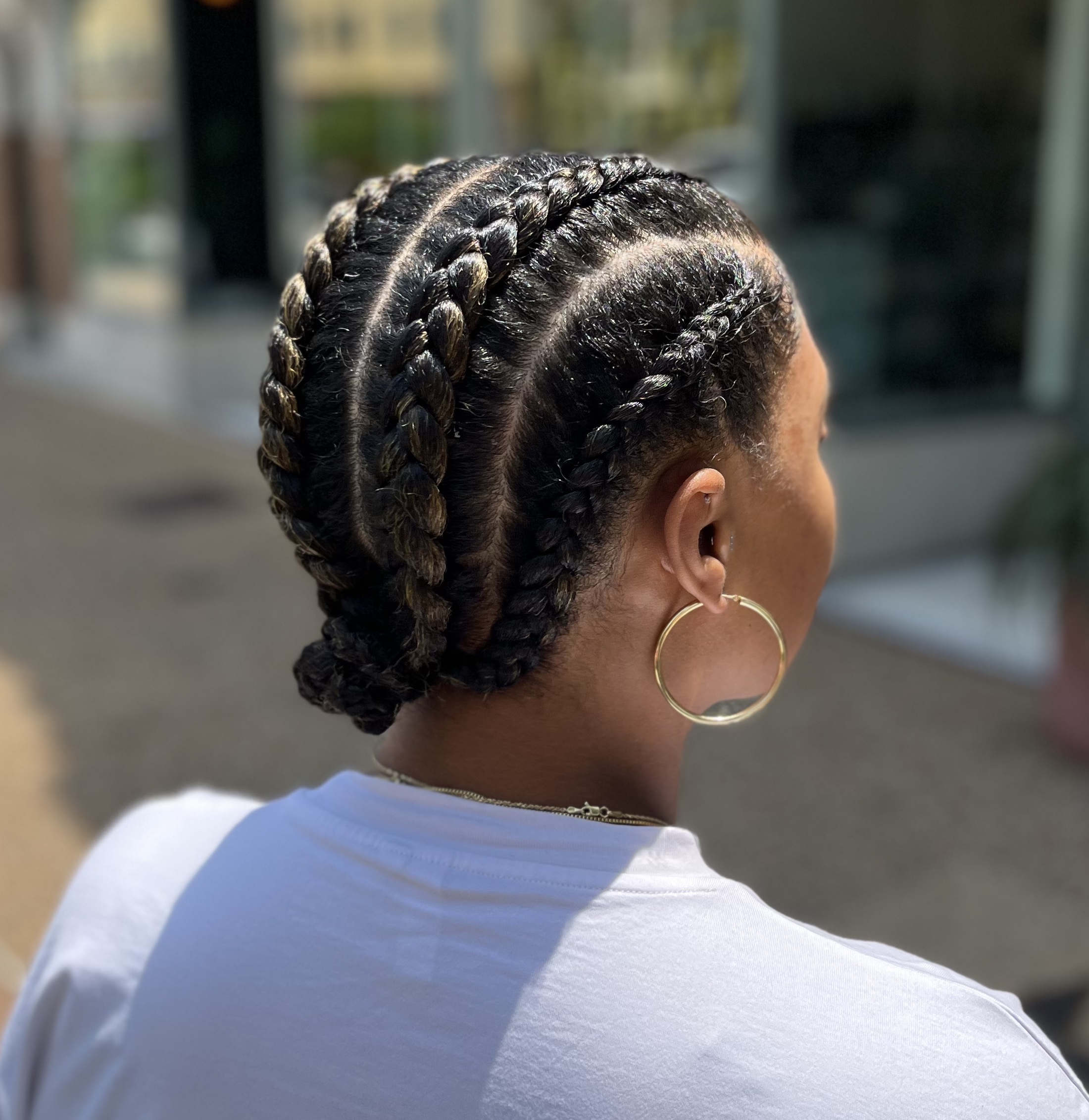 Flat Twists/Cornrows Style at RG Versatile Beauty in Saint Louis, MO