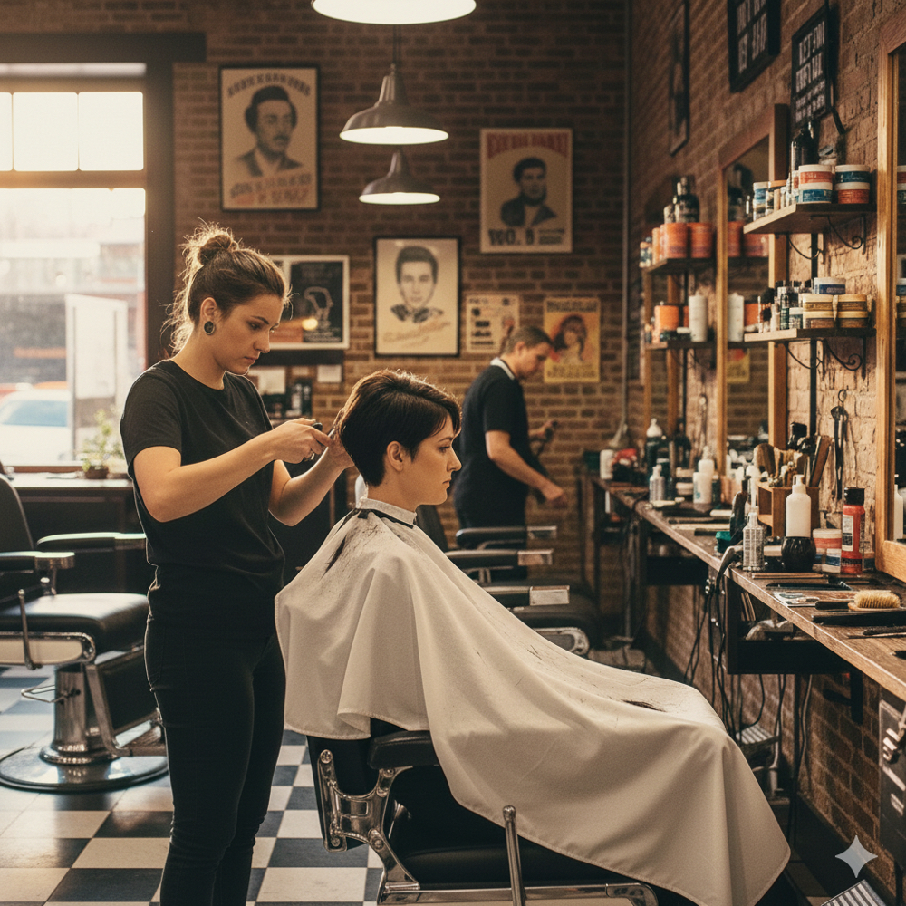 Ladies Cut at Mic Drop Barbershop in Myrtle Beach, SC