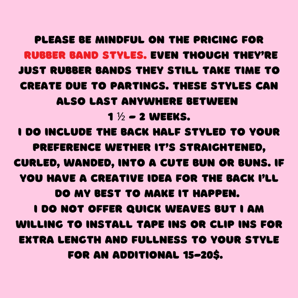 RUBBER BAND STYLES