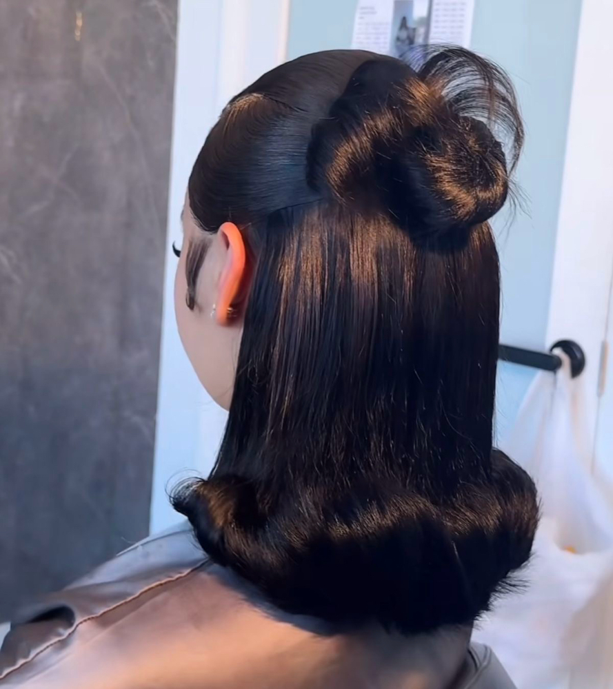 Half Up/ Half Down