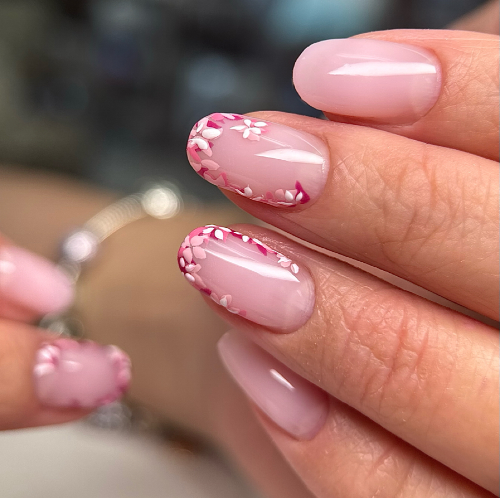 Sculpted Hard Gel Extensions at Delcy nail atelier in Milwaukee, WI