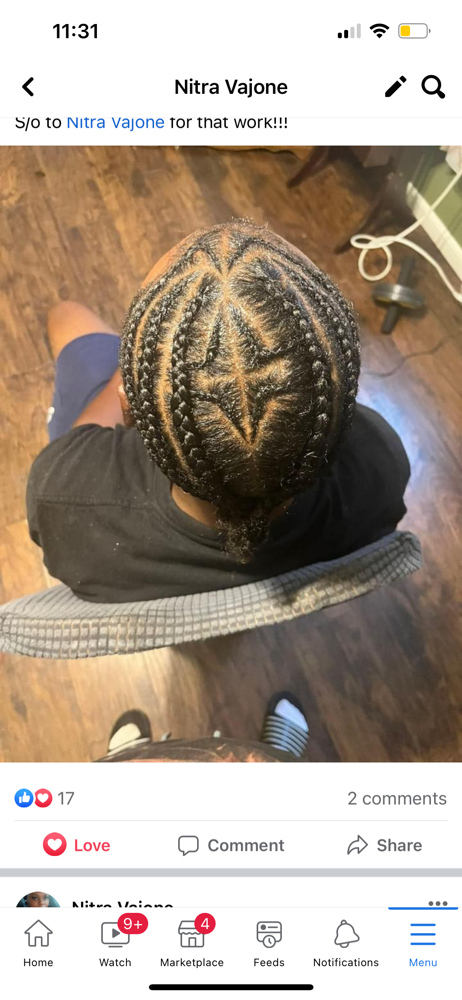 Men Freestyle Braids