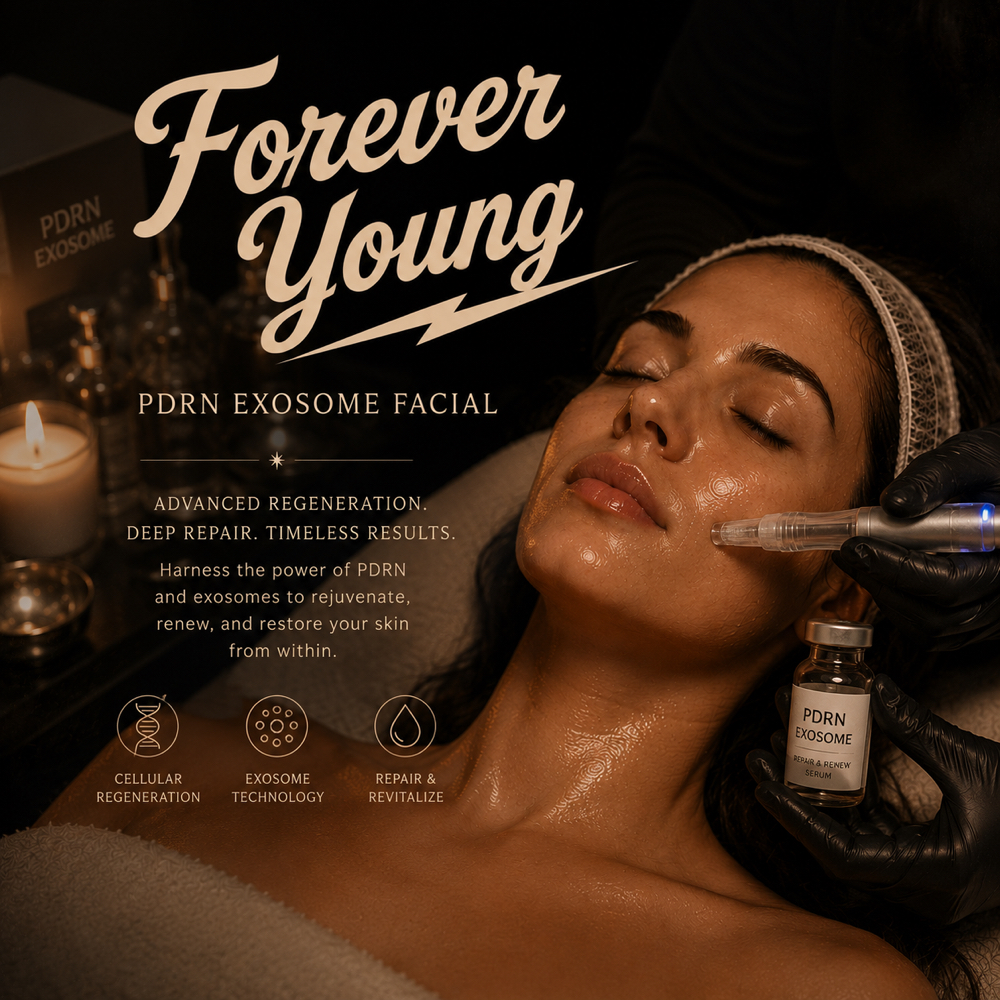 Forever Young (Exosome + PDRN) at The White Brick Hair & Co., LLC in Petersburg, IN