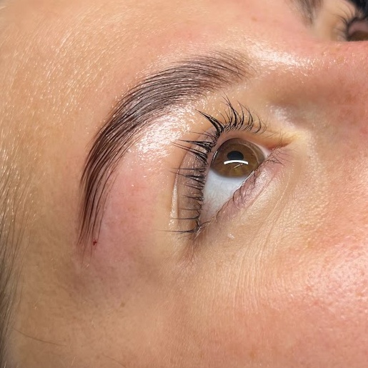 Brow Lamination + Tint at Carolina Grout Esthetics in Watford City, ND