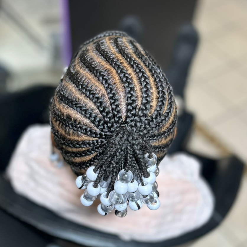 Little girl braids-no extension at BeYoutiful Beauty Barr in Houston, TX